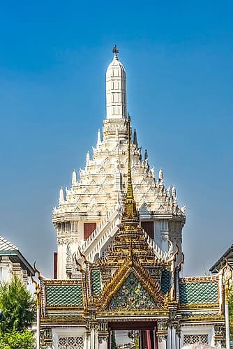 Exit gate Grand Palace, Bangkok, Thailand. Palace was home of King of Thailand from 1782 to 1925. Architecture Print